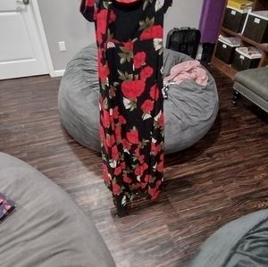 Long off the shoulder rose dress size 10